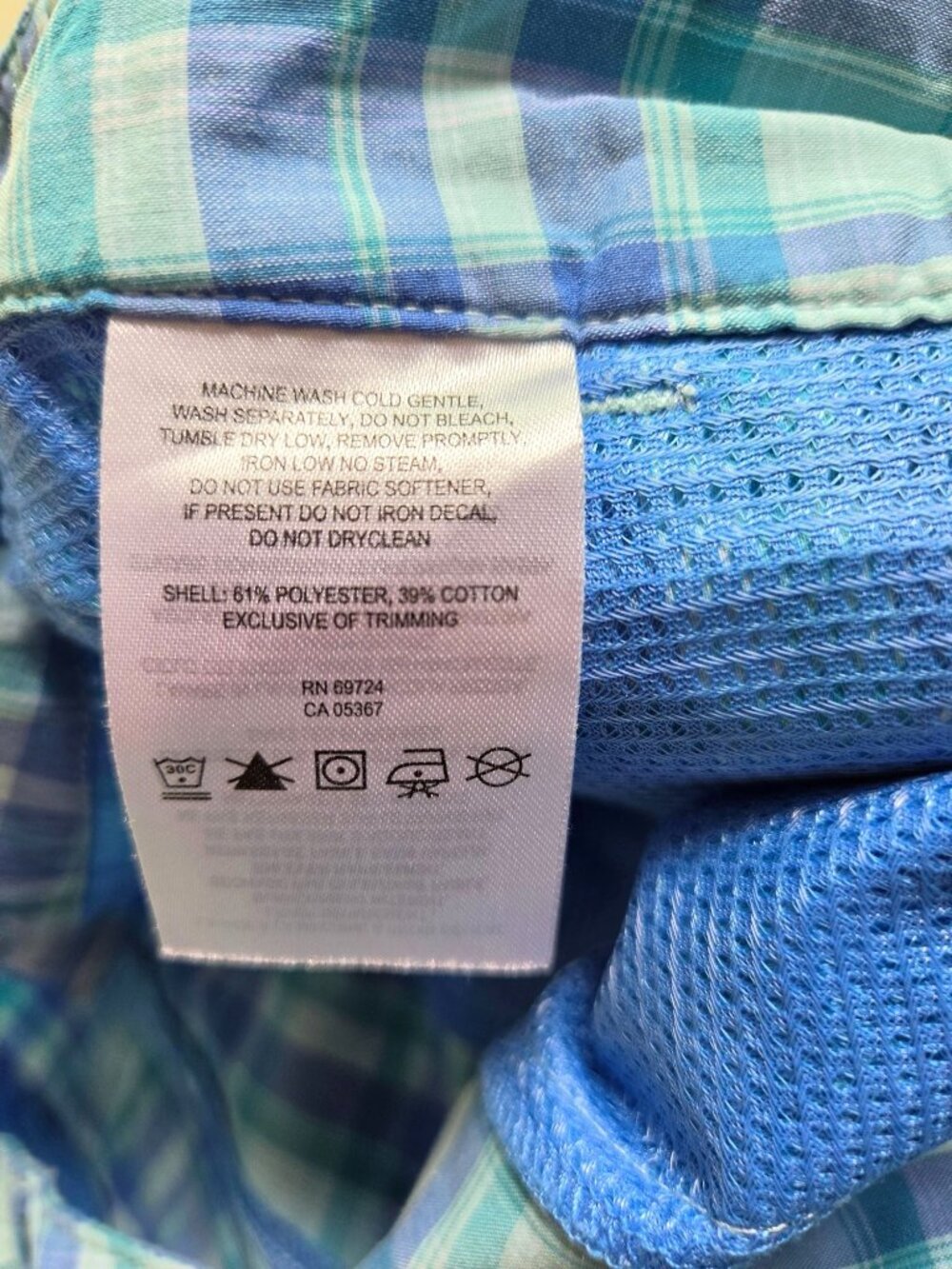 Columbia Women's Saturday Trail II Plaid Shorts Blue Size 12 Hiking Bermuda UPF - Picture 5 of 14